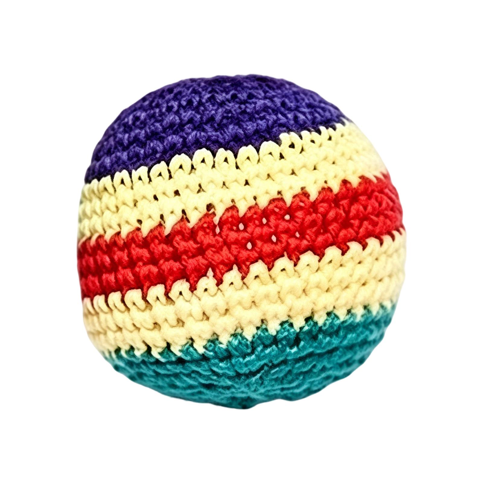 Knitted Juggling Ball Lightweight Soft Handheld Coordination Training Tool for Daily and Exercise One Size