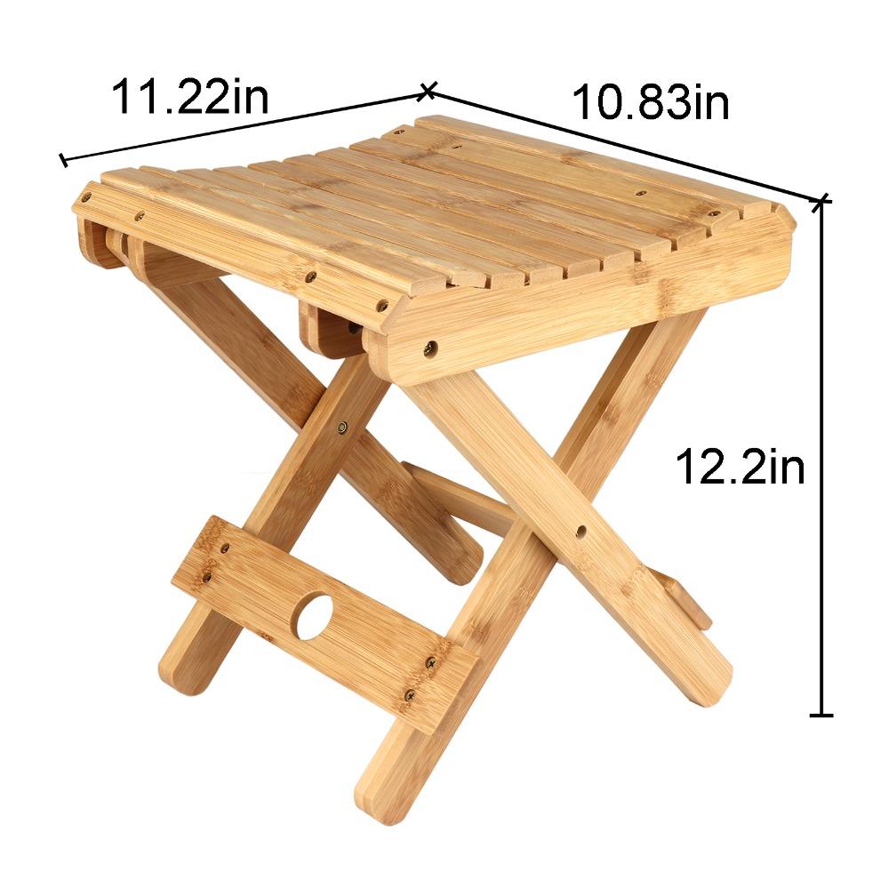 Foldable Design Portable Seat Square Shape Collapsible Chair Stable Small Stool Bathroom Shower