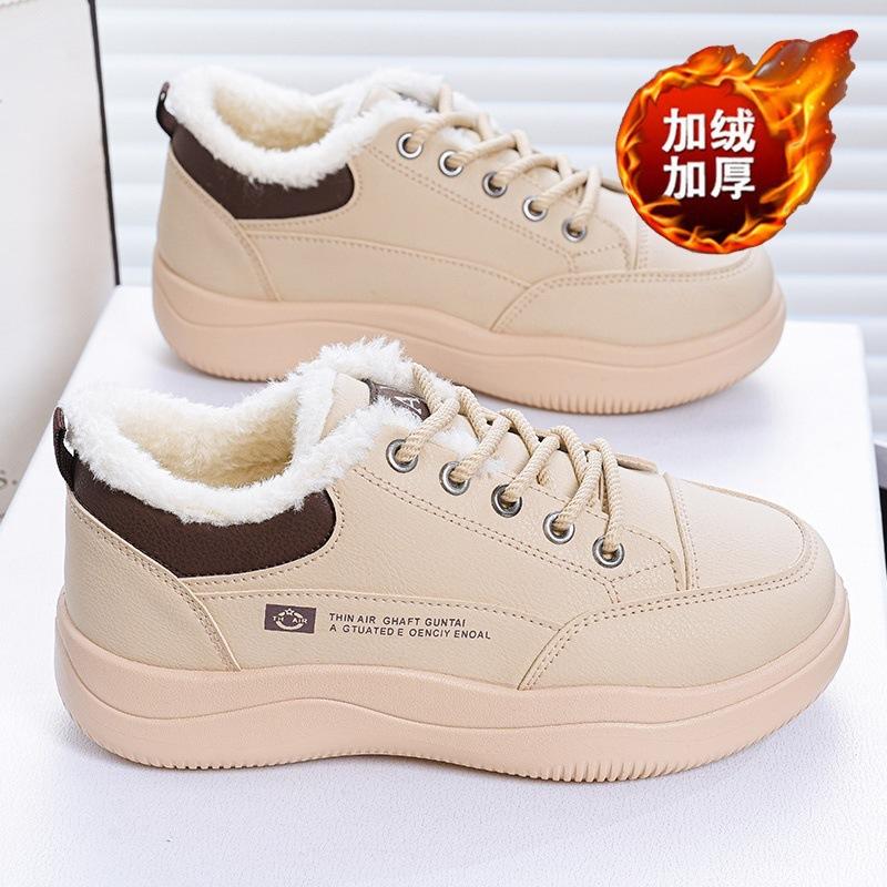 Winter new velvet student platform sports casual thickened warm cotton shoes board shoes