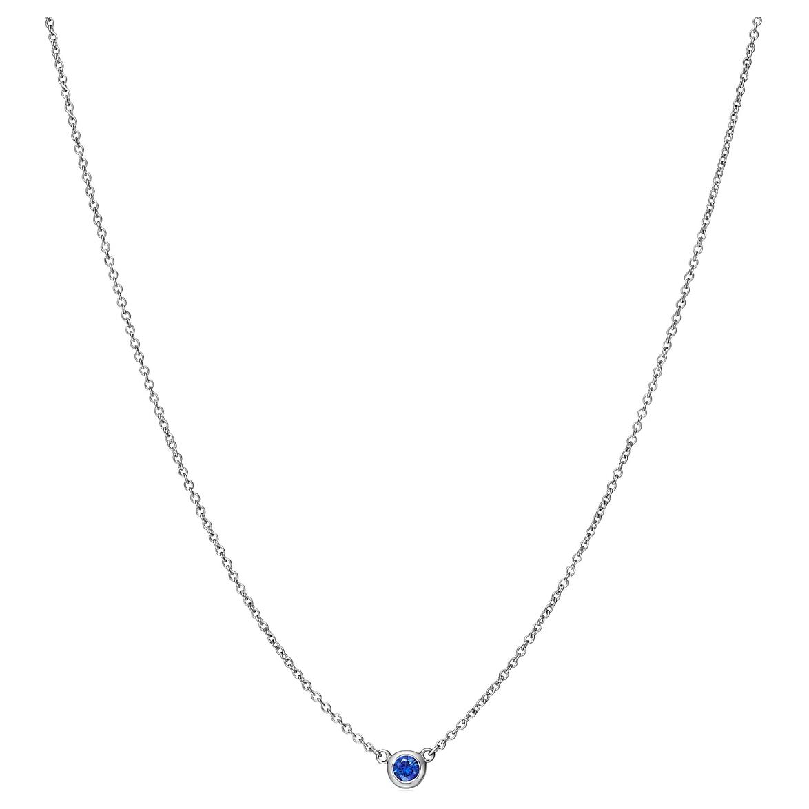 

Tiffany & Co. Elsa Peretti® Color By The Yard Sapphire Necklace Women necklace Silver 62632895 Box