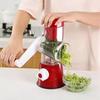 3-in-1 Manual Rotary Vegatable Fruit Slicer Kitchen Cheese Chopper Machine with 3 Sharp Drums Multifunctional Garlic Shredder