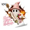 Creative Halloween Wall Murals Bathroom Sticker, Cute Ghost Witch Cat Toilet Decal, Spooky Pattern Decor Skeleton Are You Pooping Sticker for Humorous