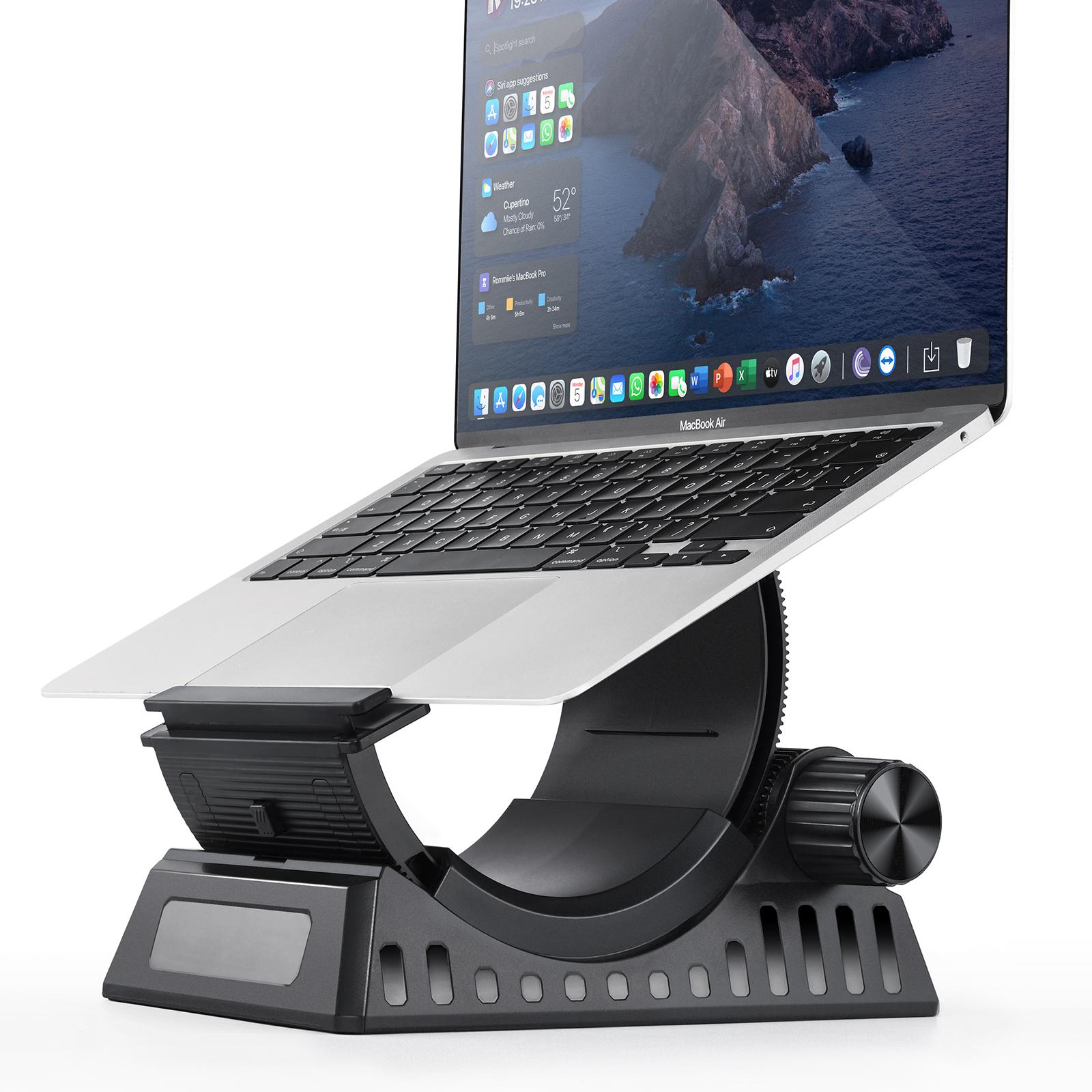

Eary Multifunctional Laptop Stand for Desk 0-53°Angle Adjustment by Knob Fit Devices Under 17.3 for Tablet Notebook for MacBook