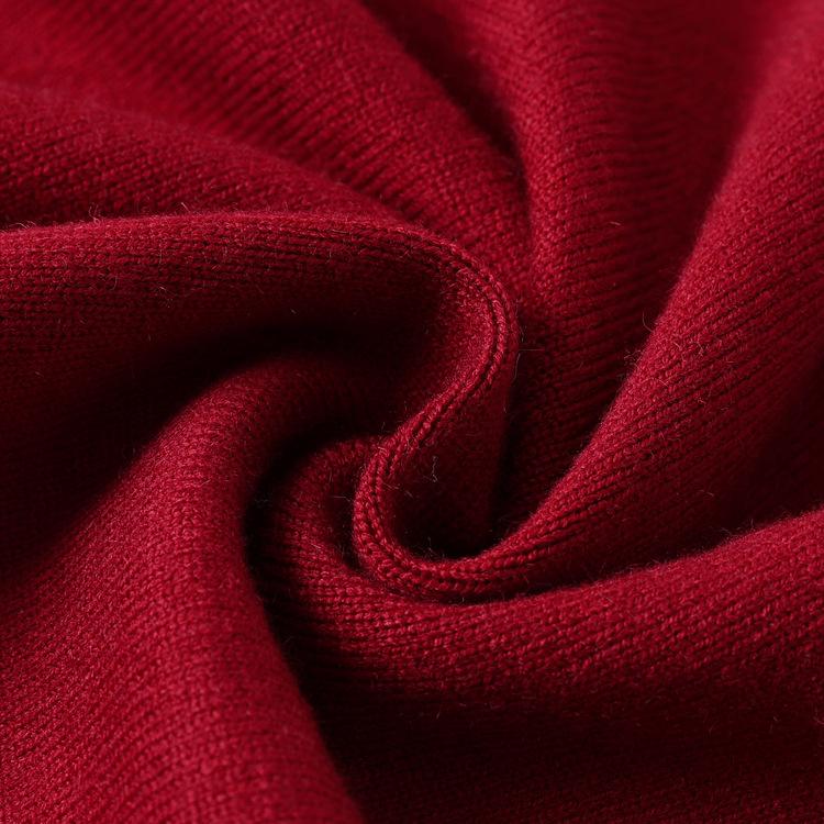 Middle-aged and Elderly Women's Cardigan Year Sweater Jacket Mother Spring and Autumn Clothes Red Knitted Two-piece Autumn and Winter Base Shirt