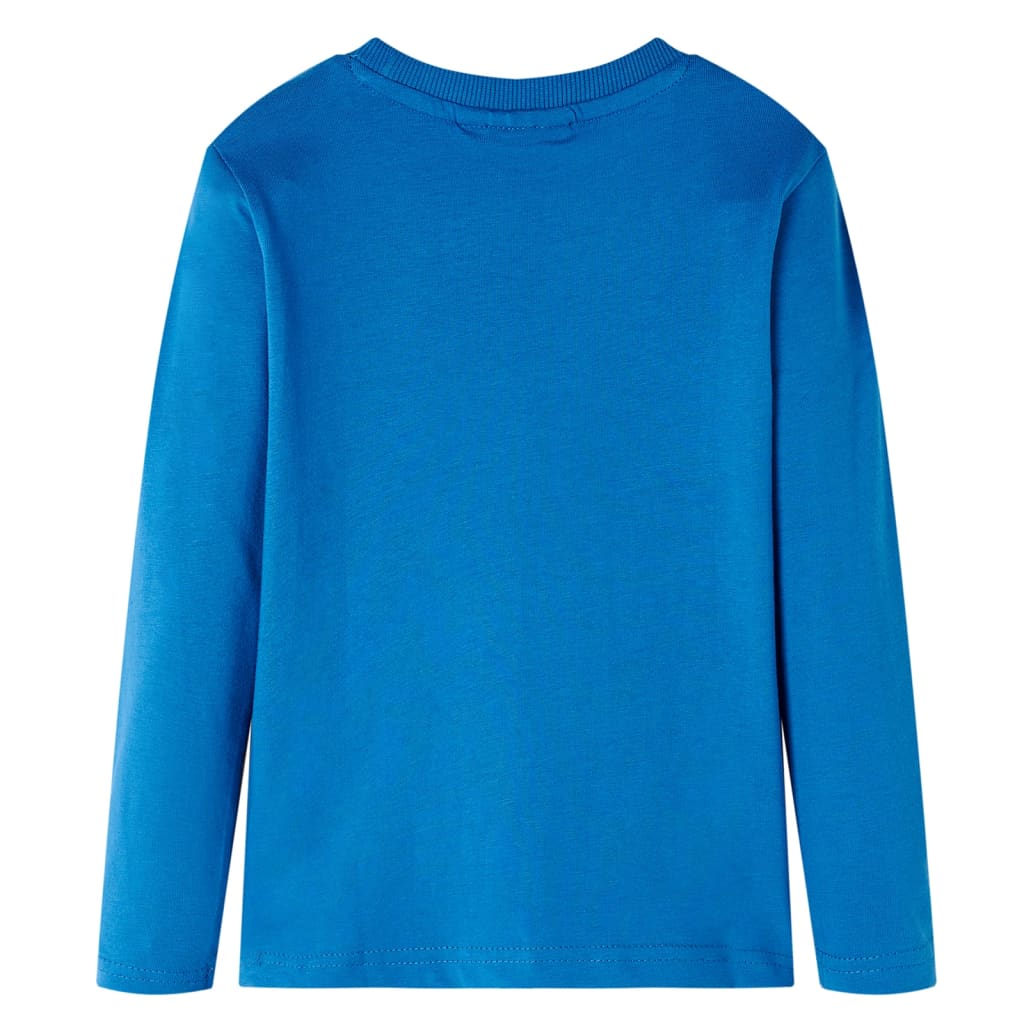 Kids Long Sleeve T Shirt In Petrol Blue Size 104