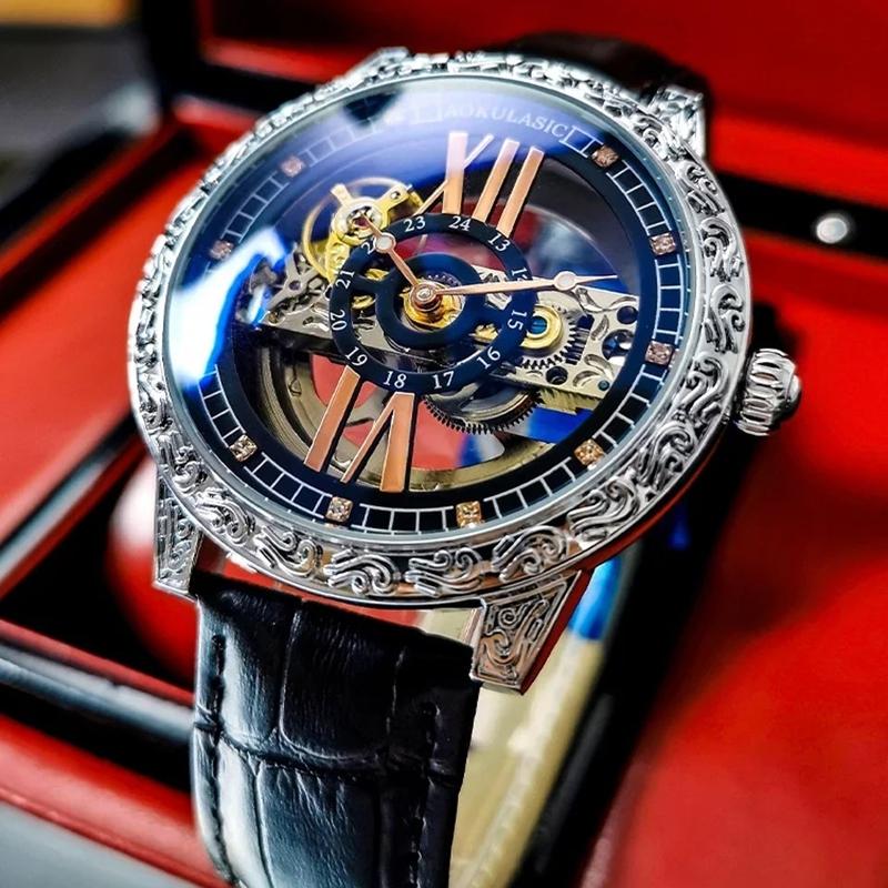 Herren Automatische Mechanische Uhr High-End Schön Leuchtend Wasserdichte Uhr