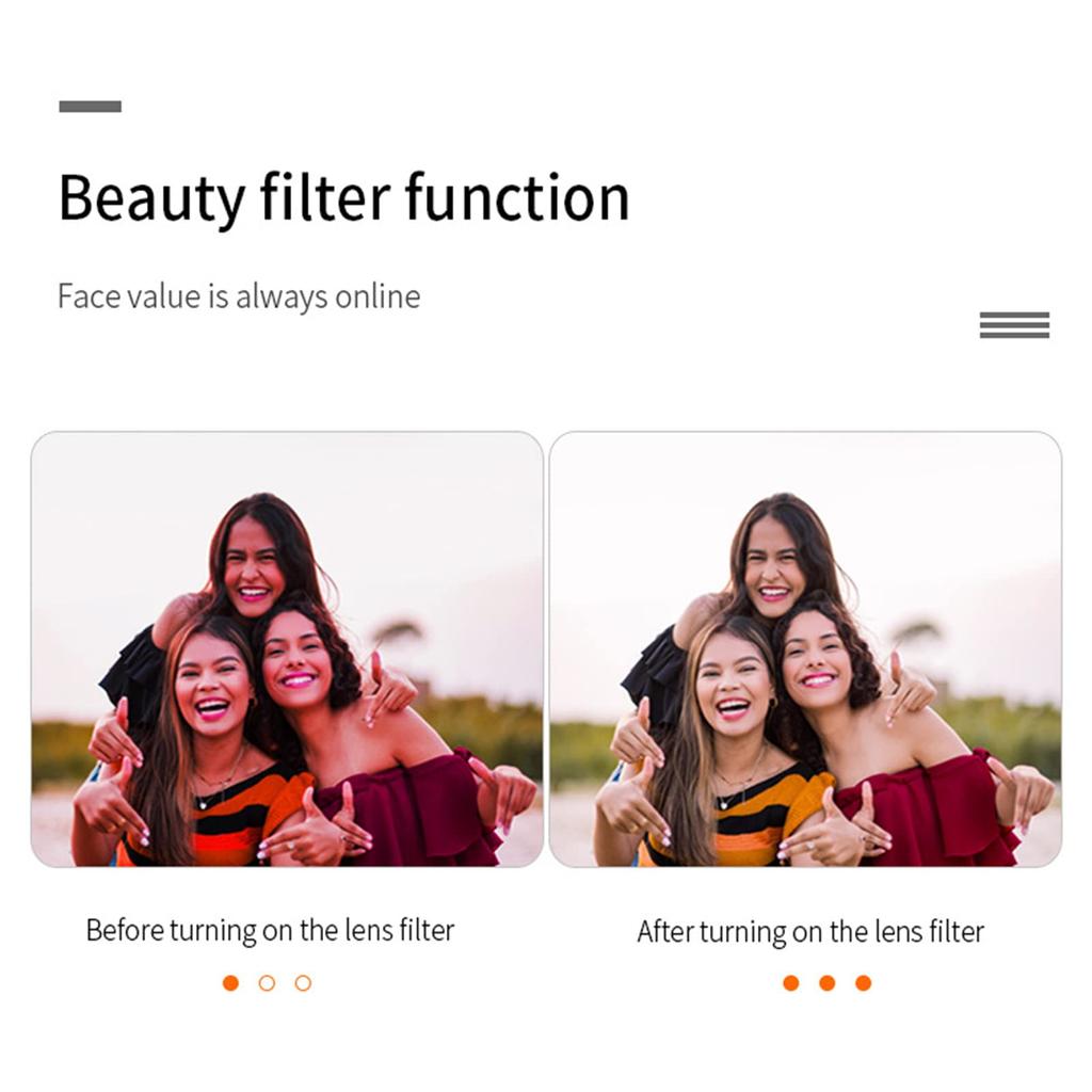 D2 Handheld Mini DV Camera, Digital Camera with MP3 Player, Car Video Recorder, 1080P Night Shooting Camera, Digital Mini Camera (Black)