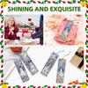 Christmas Winter Diamond Painting Diary Book with 4Pcs Bookmark Rhinestone Art Painting Notebook Kit Holiday Birthday Gift