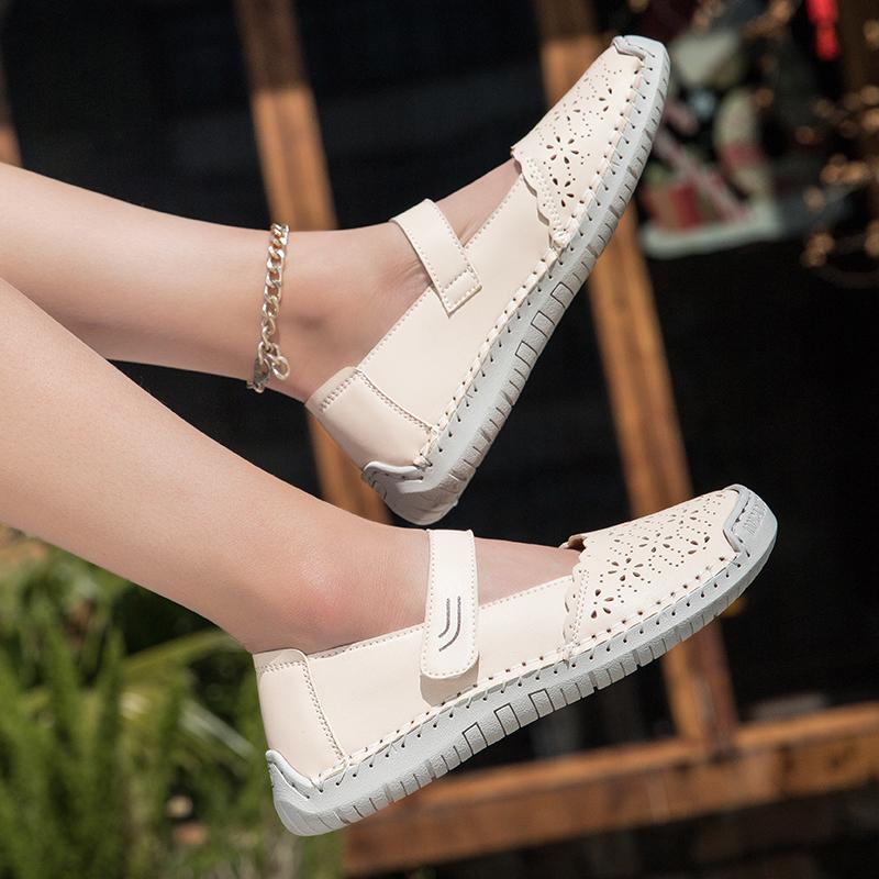 Women Sandals Summer Platform Breathable Shoes Year Leisure Mother Shoes Soft Bottom Fashion Platform Sandals Womens Shoes36-44