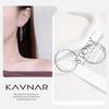 High-End 925 Sterling Silver Twisted Metal Stud Earrings for Women