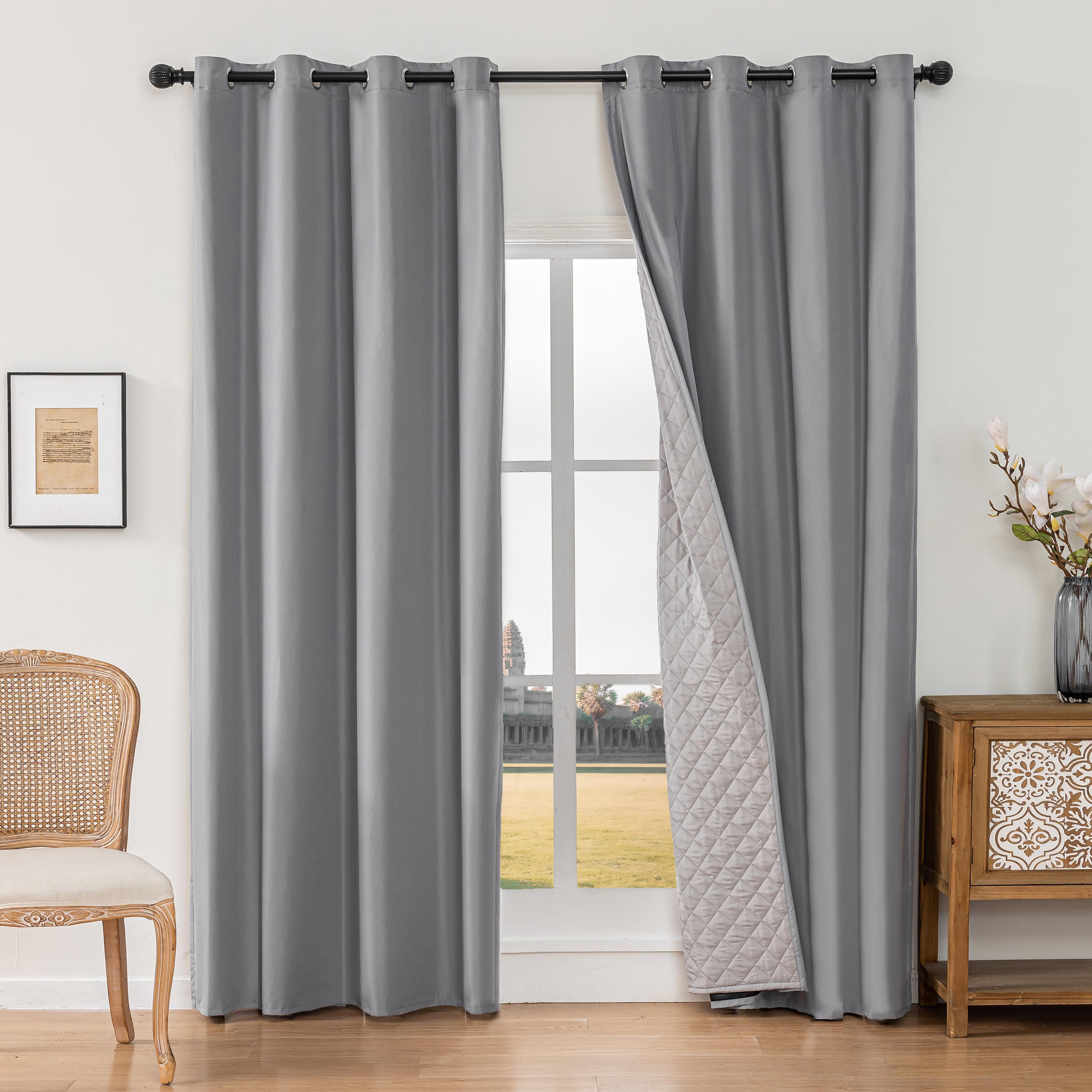 

1 шт.-Зимние хлопковые утолщенные шторы, теплые и светонепроницаемые шторы для гостиной, спальни и наружного декора 100*130 Rod Pocket 1pcs