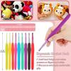 59 Piece Crochet Set, Portable Suspension Storage, Yarn Weaving, Beginner Knitting Tools