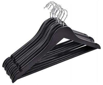 Wooden Hanger Black Loft Wooden Clothes Hangers Set of 10