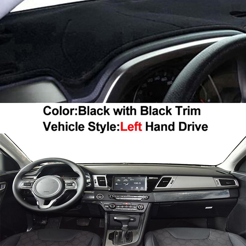 Car Dashboard Cover Dash Mat Carpet for Kia Niro DE Hybrid E-Niro I 2016 2017 2018 2019 2020 2026 Anti-UV Sunshade Cushion