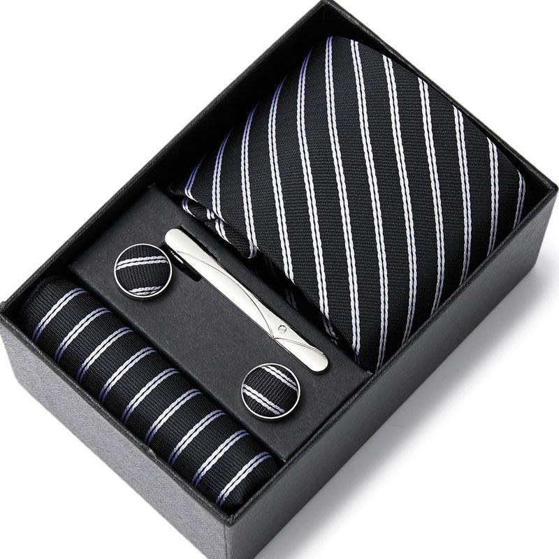 Men's Six-Piece Tie Set for Business and Weddings