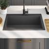 Handcrafted Built In Sink Black Stainless Steel
