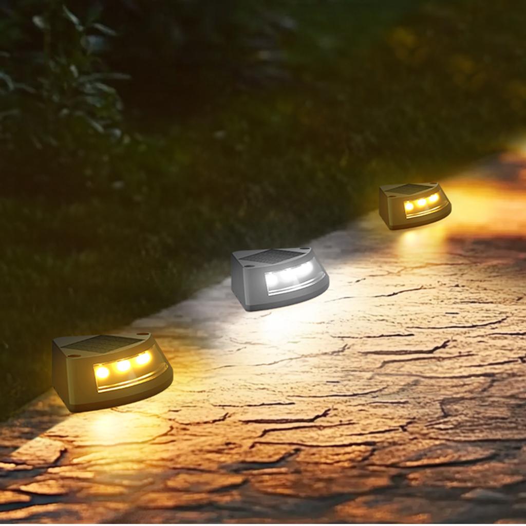4/1Pcs NEW Solar Step Lamp Outdoor Home Garden Staircase Patio Lights Steps Walkway Light Lamps Outdoor LED Decorative Solar Step Lamp