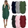 Elegant Women Stretch Loose Baggy Jumper Tops With Pockets For Perfect Party Look