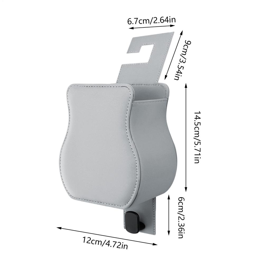 Drink Holder for Car Automotive Cup Holders Backseat Car Organizer Leather Box with Storage Hook for Auto Truck SUV Sedan RV