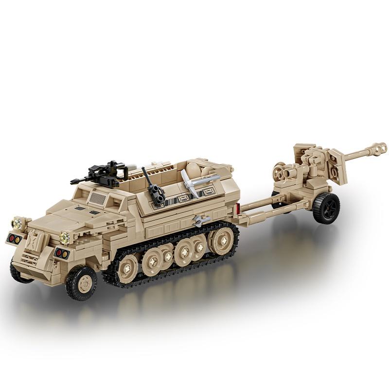 Military MOC Army Main Battle Tank Armored Vehicle Fighter Soldiers Figures Building Blocks Bricks Set Toys