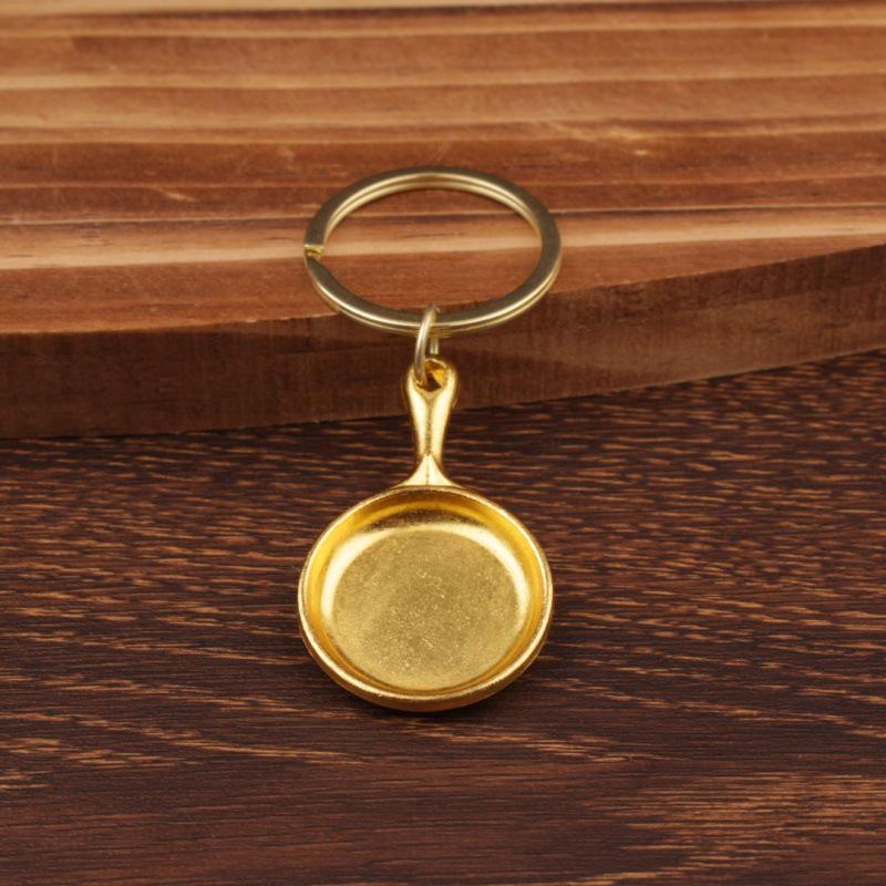 Vintage Gold Alloy Shovel Charm Keychain Pendant - Hot Seller