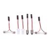 10 Stück Adapter Für Auto Licht LED Panel Bremsleuchte Auto Innenraum Deckenleuchte T10 BA9S T4W Keil zu Rosa Stecker Kabel