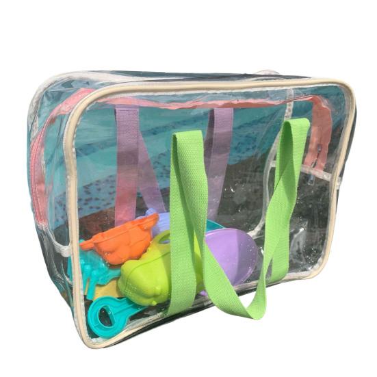 Multi-purpose Travel Bag Folding Convenient Women Transparent PVC Tote