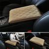 PU Leather Car Armrest Pad Cover Universal Center Console Arm Rest Seat Box