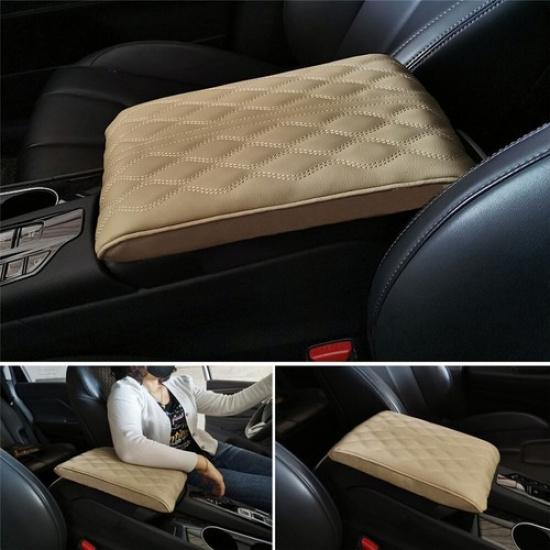 PU Leather Car Armrest Pad Cover Universal Center Console Arm Rest Seat Box