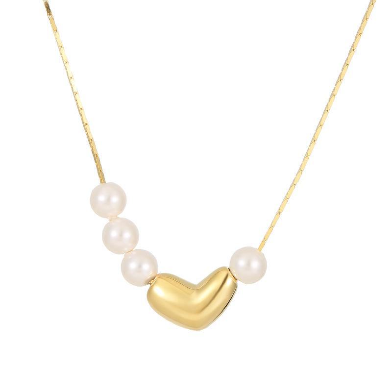 Banyan Tree S925 Silver Irregular Clavicle Chain Love Pearl Necklace
