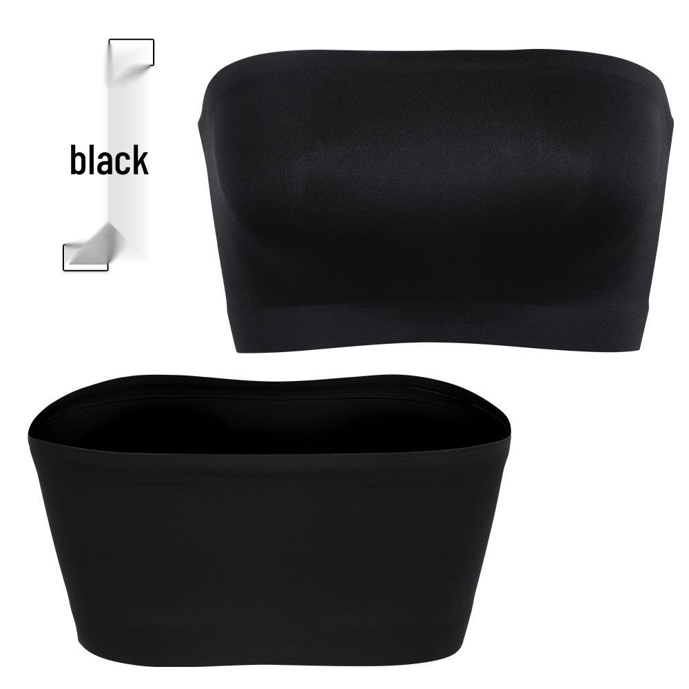 Seamless Strapless Non-Slip Bandeau Bra for Women, No Padding or Underwire, Fits Big and Small Busts