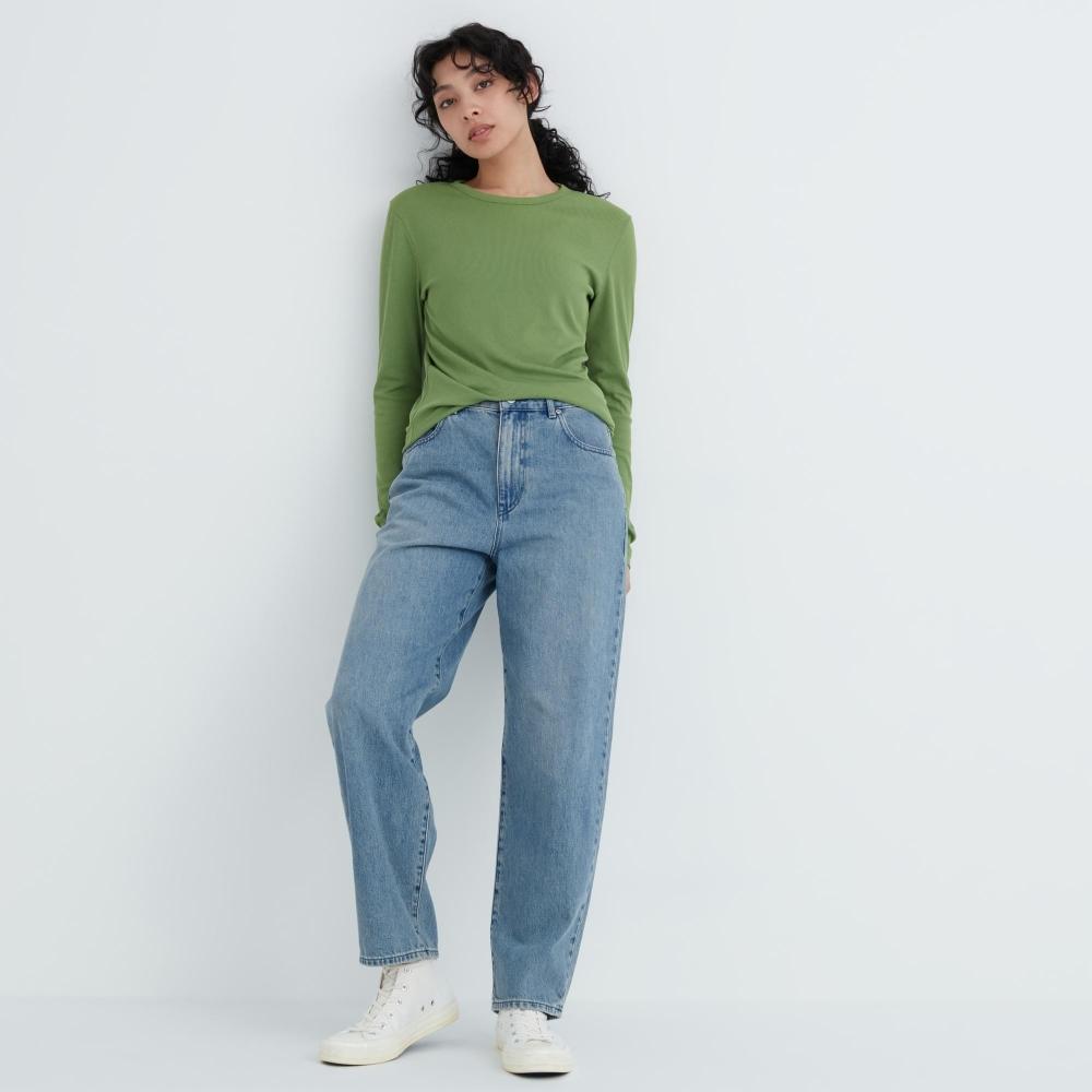 

UNIQLO JAPAN широкие зауженные джинсы стандартной длины 69см