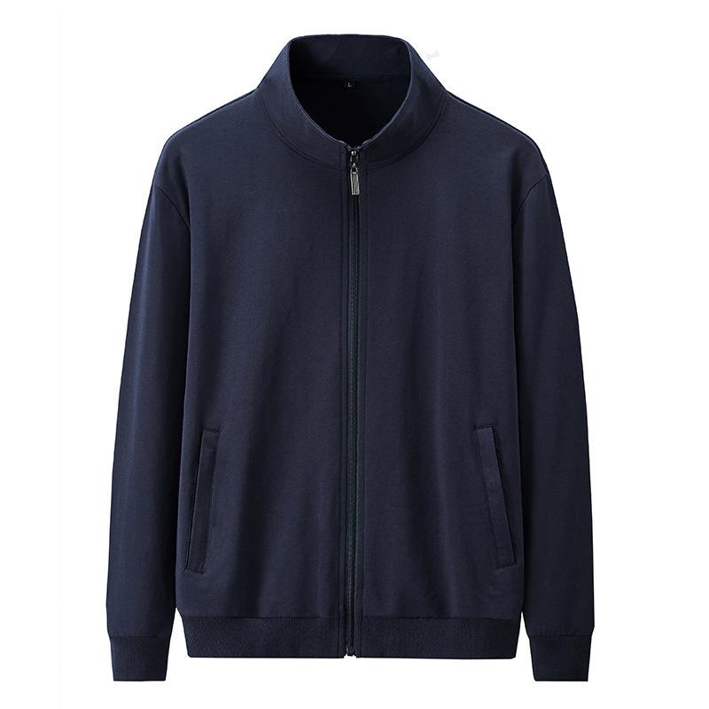 

Мужская куртка Красивый воротник-стойка Повседневный европейский и американский топ Повседневный свитер XXXXXL синий