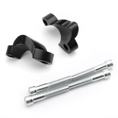 Schwarze 1-Zoll-Lenker-Riser-Erweiterungen für Sportster XL1200X Forty Eight 48 2010-2018
