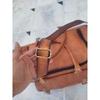 Vintage Travel Men's Genuine Handmade Brown Goat Leather Overnight Weekender Bag