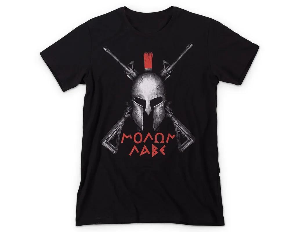 

Spartan Molon Labe T-Shirt 100% Cotton O-Neck Summer Short Sleeve Casual Mens T-shirt Size S-3XL - Men s Summer Cotton Graphi... S разноцветный