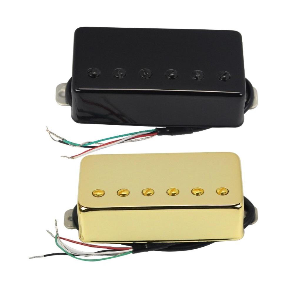 FLEOR Humbucker Pickup LP Electric Guitar Pickup Ceramic Magnet Neck or Bridge,Black/Gold Choose
