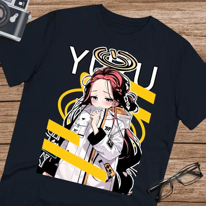 Anime Yuzu Blue Archive Shirt T Shirt Size M