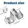 Saddle Clips 25-Piece Metal Grating Fastener For Drainage Systems Fixing Fastener Weather Proof Clamp For Workers Technicians