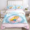 Alice Wonderland Theme Print 3Pcs Bedding Setduvet Cover With 2 Bedropillowcase Home Birthday Gift