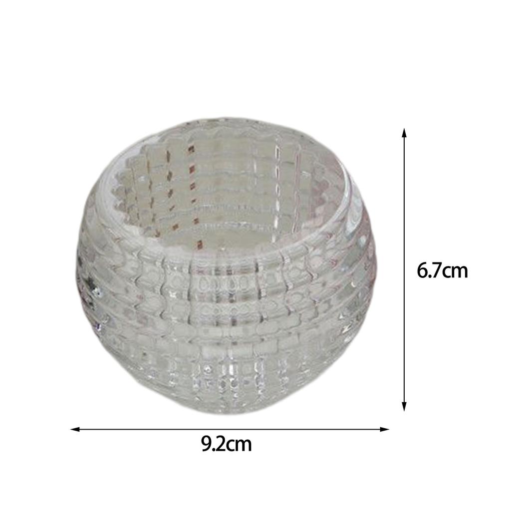 Glass Candle Holder Glass Candlestick Housewarming Gift Home Decoration Romantic Tea Light Candle Holder Event Ornament Desk