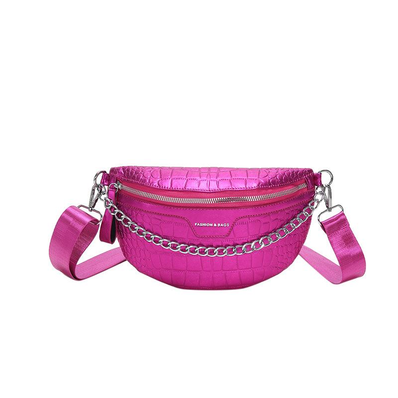 Ladies Messenger Bag 2025 New Korean Version Stone Pattern Personalized Internet Celebrity Ins Sports Breast Bag Casual Shoulder Bag Tide