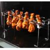Household - Friendly Portable Stainless Steel Chicken Leg Holder and Grill Pan: Great for Oven Cooking and Outdoor Barbecues