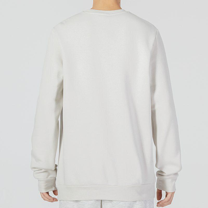 Adidas Sweatshirts Men's White Crew Neck Moderate Regular HL2282