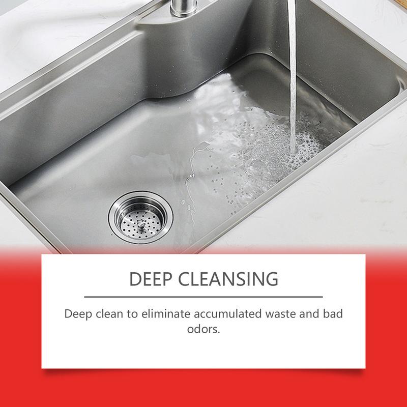 Kitchen Drain Cleaner Clog Drain Cleaner Fast-Acting Pipe Cleaning Agent Hair Remover For Bathroom Kitchen Sink Garbage Bath Tub