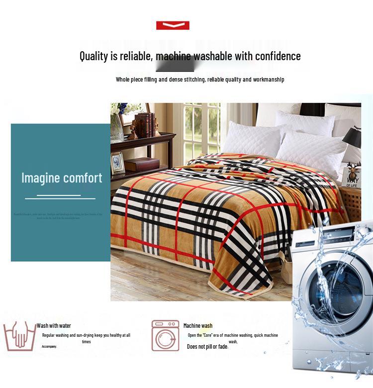 Doppelseitige Flanell- und Milchveloursdecke für Büro-, Wohnheim- und Heimgebrauch - Geeignet für alle Jahreszeiten