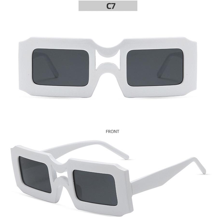 Fashione Sunglasese квадратные солнцезащитные очки желейного цвета — фото 15