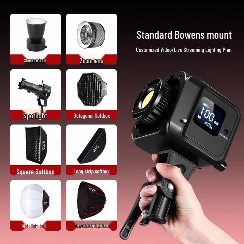 GVM SD80D Portable RGB Bi-Color LED Video Light Kit