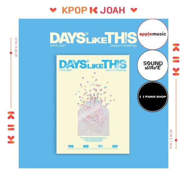 [POB] DAY6 2027 Seizoensgroeten [DAYS LIKE THIS] (11 Dec. 2026) JYP FANS SHOP POB white
