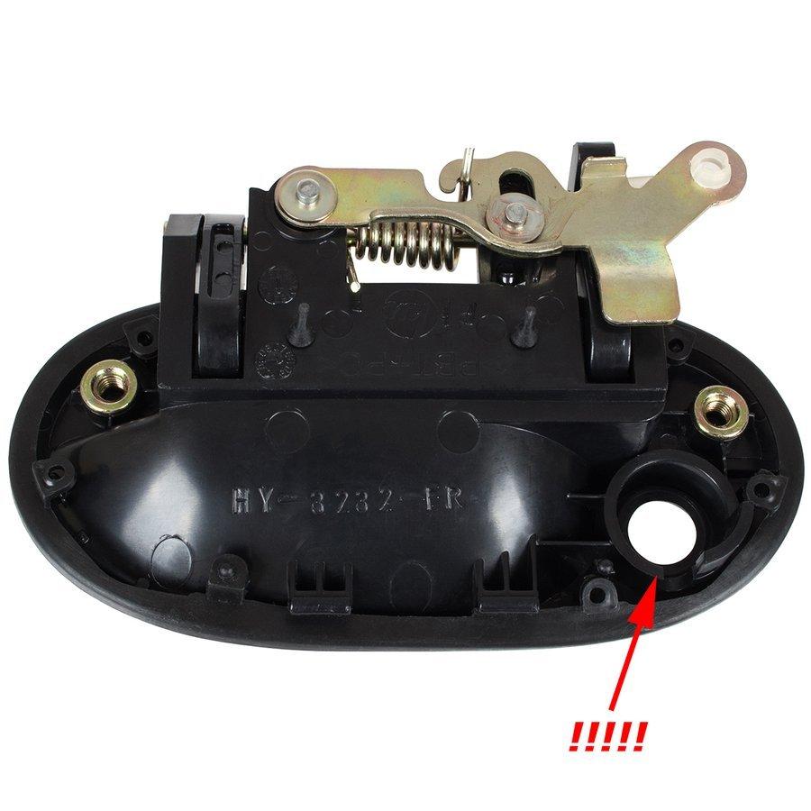 Hyundai Accent 94-00 Front Outer Door Handle WITHOUT CYLINDER Right